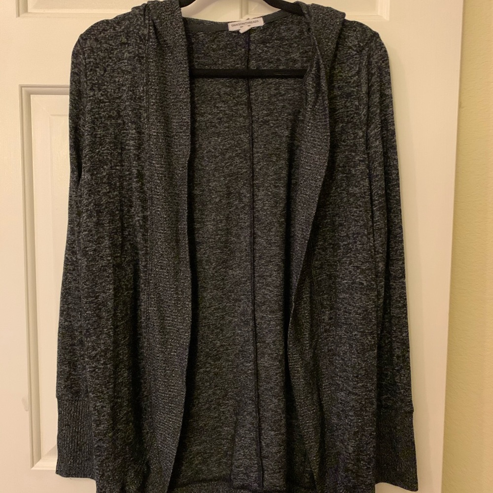 Dark heather grey cardigan